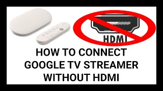 How to Connect Google TV Streamer to a TV with Broken HDMI Ports Part 1 VGA Method [upl. by Siuqramed]