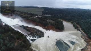 Oroville Dam 219 Spillway closeup Plus Drone footage and ground views [upl. by Brenna]