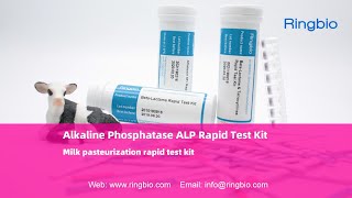 Ringbio Alkaline Phosphatase Rapid Test Strip milk pasteurization rapid test kit [upl. by Sanfourd]