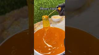 Honey toast 🍯 with gullof cream 😋toast honey foodie shortsviral zakvlogs [upl. by Canotas]