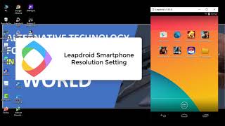 Leapdroid Smartphone Resolution Setting [upl. by Eelyak]