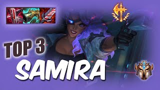 Wild Rift Samira top 3  RUSH Challenger ranked game  build [upl. by Lunneta]