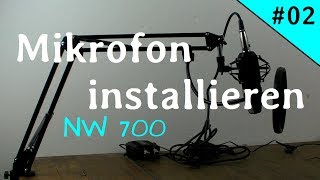 Review NW 700 Mikrofon  Installation  Teil 2 DeutschGerman [upl. by Analat]