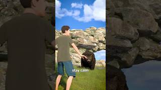 How To Escape A Grizzly Bear Attack 😨  Melon Playground bear [upl. by Pillyhp88]