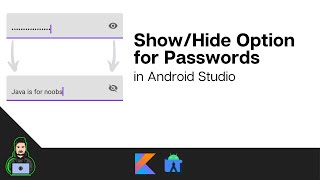 How to Toggle Password Visibility in Android Studio [upl. by Aguayo437]