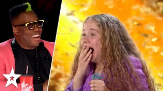 14 Year Old Singer Wins the GOLDEN BUZZER on Canadas Got Talent [upl. by Nuahsad]