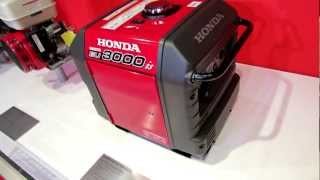 Honda EU3000 3000W Portable Generator at 2012 New York International Auto Show [upl. by Arhez]