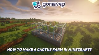 How to Make a Cactus Farm in Minecraft [upl. by Cone]