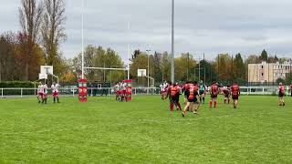 Rugby Fédérale 3 Réserve  AulnaysousBois  USO Massif Central Paris 22 à 29 [upl. by Nellir]