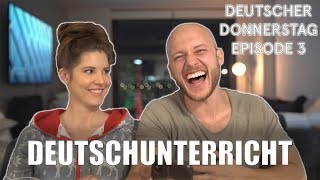 Amerikanische Freundin probiert Deutsch zu sprechen  Amanda Cerny amp Johannes Bartl [upl. by Haelhsa]