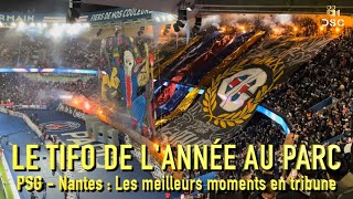 PSGNantes  Le plus beau tifo de l’année au Parc  Fumis et feu d’artifice avec les ultras [upl. by Kumar]