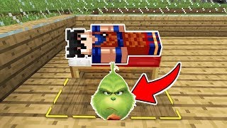 VIREI O GRINCH POR 1 DIA E TROLLEI MEU AMIGO NO MINECRAFT DAVI SE DEU MAL [upl. by Ecidnak]