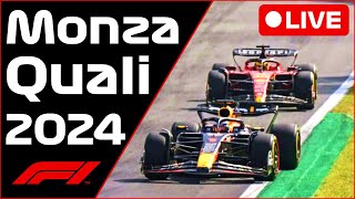 🔴F1 LIVE  ItalianMonza GP QUALI  Commentary  Live Timing [upl. by Ellehcar120]