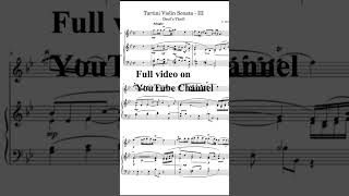 Tartini Devils Trill Sonata Full Notation  Andante violin classicalmusic tartini [upl. by Kunin]