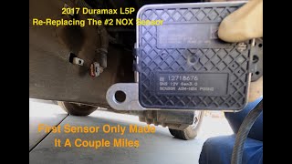 2017 Duramax 66 L5P Nox Sensor Replacement [upl. by Assirt278]