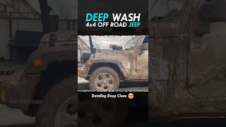 Satisfying Deep Clean 🤤 Very Muddy 4x4 OffRoad Jeep Rubicon Wash [upl. by Yznel]