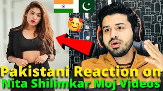 Pakistani React on Nita Shilimkar Latest MOJ VIDEOS 2024  Indian Tik Tok  Reaction Vlogger [upl. by Linzer]