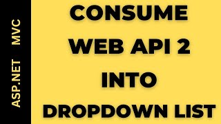 MVC CALL Consume WEB API Dropdown List ASPNET MVC Dropdownlist [upl. by Ulick]