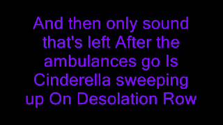 My chemical romance Desolation row lyrics [upl. by Aiseneg]