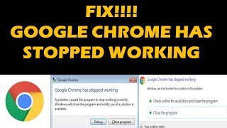 FIX GOOGLE CHROME HAS STOPPED WORKING [upl. by Otreblide]