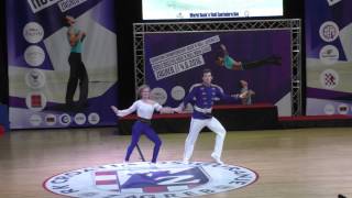 ALEKSEEV Dmitry TIKHONOVA Ekaterina Zagreb 2016 World Masters RR Main Class PLACE 5 [upl. by Anelle]