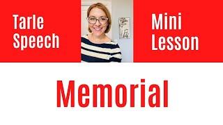 How to Pronounce MEMORIAL  English Pronunciation Mini Lesson [upl. by Katrina]