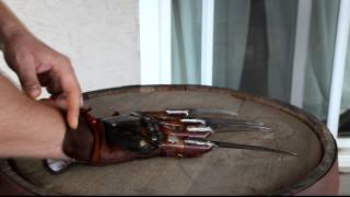 Freddy Krueger glove part 4 by Brian Sills of Demented Glove Works A Nightmare on Elm Street 4 [upl. by Lisha]