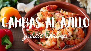 Gambas al Ajillo Recipe Garlic Shrimp [upl. by Arytal]