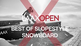 BEST OF SLOPESTYLE SNOWBOARD  LAAXOPEN 2023 [upl. by Nonaihr584]