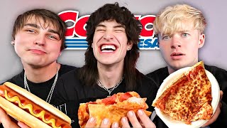 Trying Costco Food with Sam and Colby [upl. by Taddeo142]