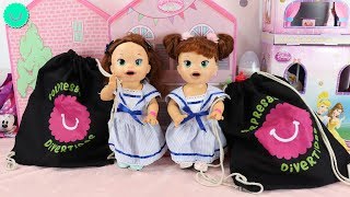 Material Escolar para las muñecas SARA y SARITA Baby Alive [upl. by Enilesor468]