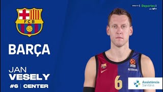 🏀Euroliga  Jan Vesely 🇨🇿  Barcelona vs Estrella Roja  19pt 5reb 1tap  181024 [upl. by Kulseth972]