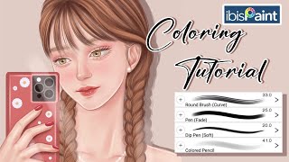 How I color in Ibis Paint X 🎨  Indonesia [upl. by Goebel]