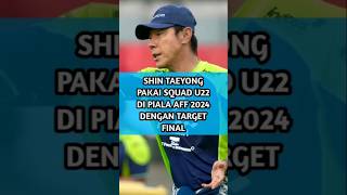 Coach Shin Taeyong Siap Pakai Squad U22 untuk AFF 2024 Pemain Senior Absen shorts [upl. by Romina665]