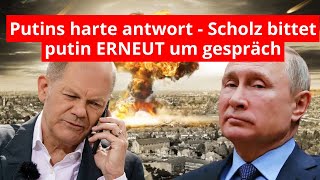 💥Scholz bittet Putin erneut um Gespräch – Putins scharfe Absage quotMit Marionetten rede ich nichtquot [upl. by Supen194]