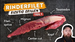 Rinderfilet Richtig Grillen  TEIL 1  Wissen Alle Cuts amp Parieren  BBQ MADNESS [upl. by Drawyeh]