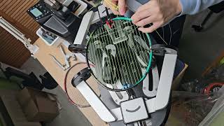 24 11 15 Badminton Stringing Yonex Astrox 88S Gosen GT5 Aerosonic 13kg [upl. by Egwan341]