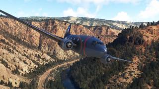 Microsoft Flight Simulator  First flight in the Curtiss C46 Commando [upl. by Riocard419]