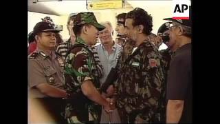 EAST TIMOR GUSMAO BIDS FAREWELL TO INDONESIAN TROOPS [upl. by Jara]