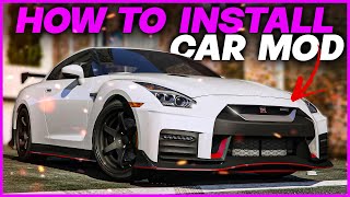 How To Install Car Mods in GTA V  GTA 5 2023 EASY METHOD ADDON Car Mod WITH CARSH FIX FILE [upl. by Ahsitra]