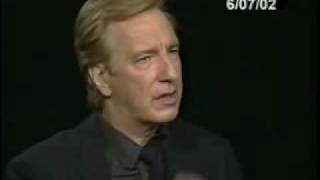 Alan Rickman Interview With Charlie Rose 23 [upl. by Virnelli]