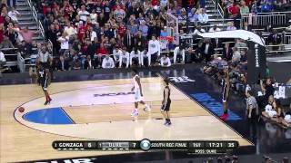 Gonzaga vs Duke Jahlil Okafor layup [upl. by Madai290]