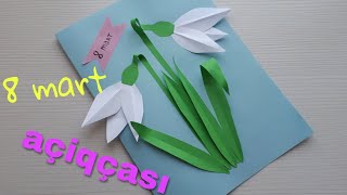 ĞĞ¢ĞšĞ Ğ«Ğ¢ĞšĞ DIYâ˜†Kagizdan el isleri8 mart aciqca hazirlanmasiaciqca duzeldekrengli kagizdan el isi [upl. by Enilehcim]