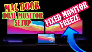 👉How to connect 2 monitors to macbook pro 2020🤓Fixed Monitor Freeze ezsilenthustle [upl. by Lyda877]