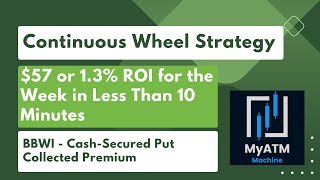 13 ROI in less than a Week CashSecured Put Collected 57 Premium Collateral of 4400 [upl. by Toby]