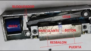 Funcionamiento abrepuertas eléctrico [upl. by Yeltrab924]