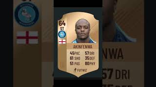 Akinfenwa fifa card evolution [upl. by Assanav]