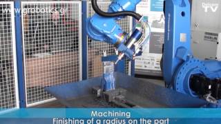 Motoman robot in CNC machining application [upl. by Yerg]