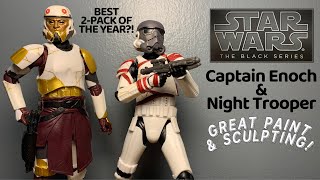 Captain Enoch amp Night TrooperBlack Series Figure Review Ahsoka [upl. by Constant331]