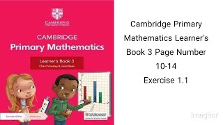 Cambridge Primary Mathematics Learners Book 3 Unit No 1 Number to 1000 Exercise 11 page 1014 [upl. by Alfonso]